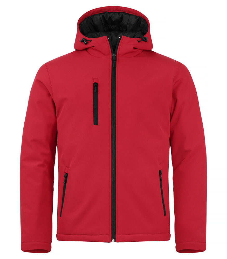 Padded Hoody Softshell Jacket – Rood